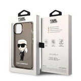 Karl Lagerfeld Ikonik Karl-foder til iPhone 14 Plus - sort