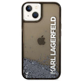 Karl Lagerfeld Liquid Glitter Elong case til iPhone 14 Plus - sort