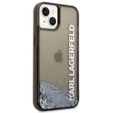 Karl Lagerfeld Liquid Glitter Elong case til iPhone 14 Plus - sort