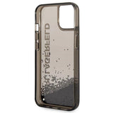 Karl Lagerfeld Liquid Glitter Elong case til iPhone 14 Plus - sort