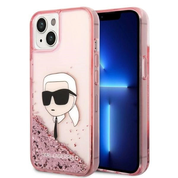 Karl Lagerfeld Glitter Karl's hovedkasse til iPhone 14 Plus - pink