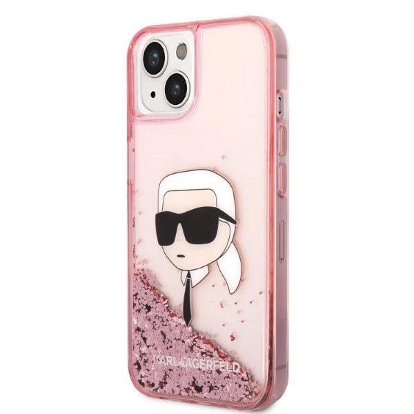 Karl Lagerfeld Glitter Karl's hovedkasse til iPhone 14 Plus - pink