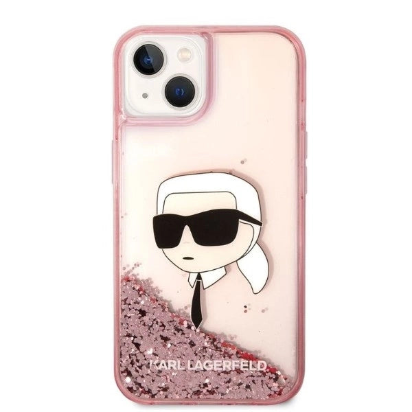 Karl Lagerfeld Glitter Karl's hovedkasse til iPhone 14 Plus - pink