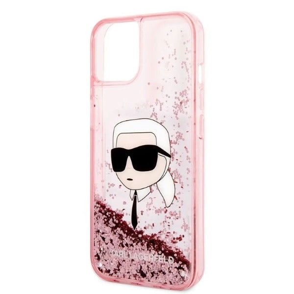 Karl Lagerfeld Glitter Karl's hovedkasse til iPhone 14 Plus - pink