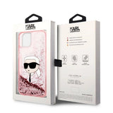 Karl Lagerfeld Glitter Karl's hovedkasse til iPhone 14 Plus - pink