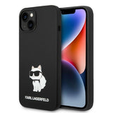 Karl Lagerfeld Silicone Choupette-foder for iPhone 14 Plus - sort