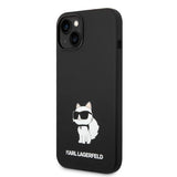 Karl Lagerfeld Silicone Choupette-foder for iPhone 14 Plus - sort
