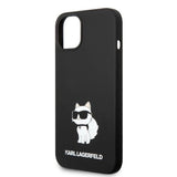 Karl Lagerfeld Silicone Choupette-foder for iPhone 14 Plus - sort