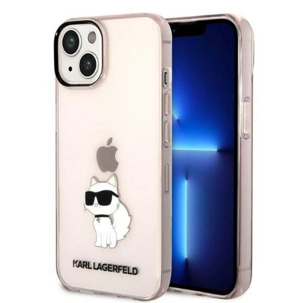 Karl Lagerfeld Ikonik Choupette iPhone 14 - rosa