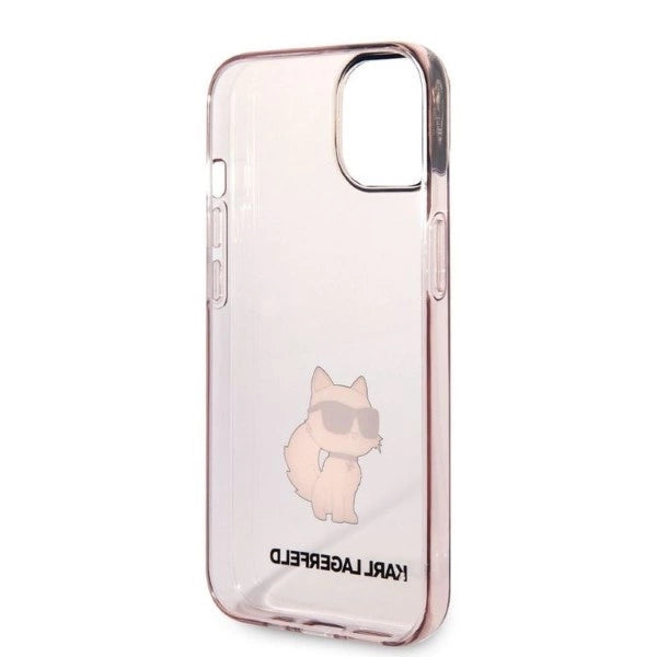 Karl Lagerfeld Ikonik Choupette iPhone 14 - rosa