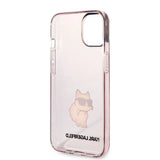 Karl Lagerfeld Ikonik Choupette iPhone 14 - rosa