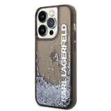 Karl Lagerfeld Liquid Glitter Elong case til iPhone 14 Pro Max - sort