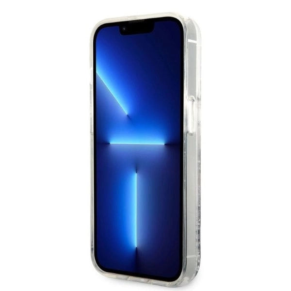 Karl Lagerfeld Glitter Karl's hovedkasse til iPhone 14 Pro Max - sølv