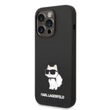 Karl Lagerfeld Silicone Choupette-foder for iPhone 14 Pro Max - sort