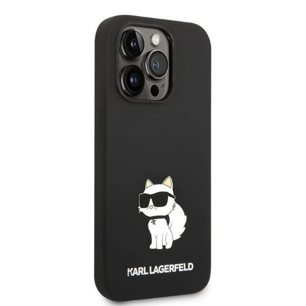 Karl Lagerfeld Silicone Choupette-foder for iPhone 14 Pro Max - sort