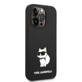 Karl Lagerfeld Silicone Choupette-foder for iPhone 14 Pro Max - sort