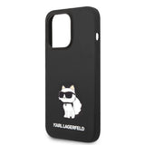 Karl Lagerfeld Silicone Choupette-foder for iPhone 14 Pro Max - sort