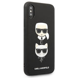 Karl Lagerfeld Saffiano Karl&Choupette hovedkasse til iPhone X/XS - sort