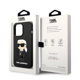 Karl Lagerfeld Silicone Ikonik MagSafe-kasse til iPhone 14 Pro - sort