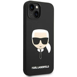 Karl Lagerfeld Silicone Karl's Head MagSafe-foder for iPhone 14 Plus - sort