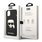Karl Lagerfeld Silicone Karl's Head MagSafe-foder for iPhone 14 Plus - sort