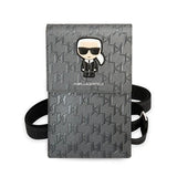 Karl Lagerfeld Ikonik Karl Monogram Patch taske - sølv