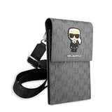 Karl Lagerfeld Ikonik Karl Monogram Patch taske - sølv