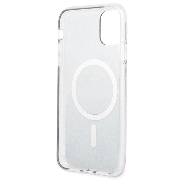 Set Guess GUBPN61H4EACSW Case+Charger iPhone 11 6.1" brun/brun hard case 4G Print MagSafe