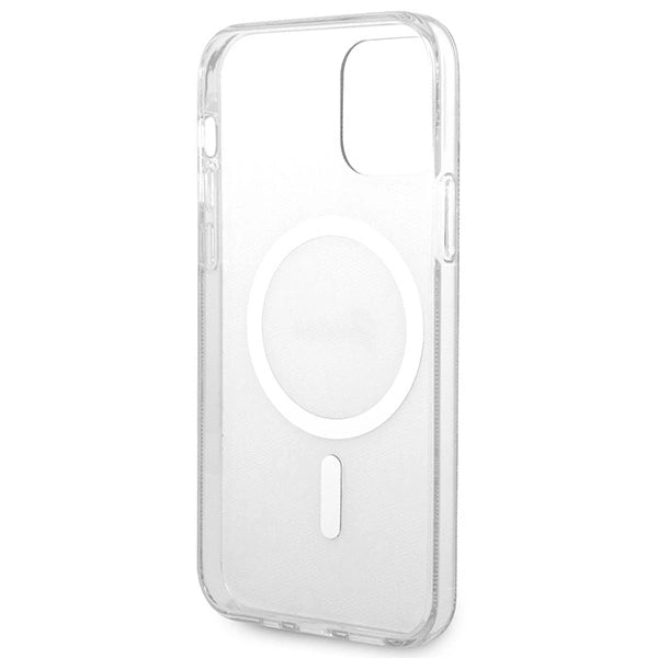 Set Guess GUBPP12MH4EACSK Case+ Charger iPhone 12/12 Pro sort/sort hard case 4G Print MagSafe