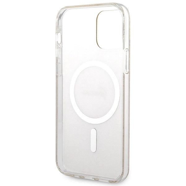 Set Guess GUBPP12MH4EACSW Case+ Charger iPhone 12/12 Pro brun/brun hard case 4G Print MagSafe
