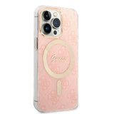 Set Guess GUBPP13XH4EACSP Case+ Charger iPhone 13 Pro Max pink/pink hard case 4G Print MagSafe
