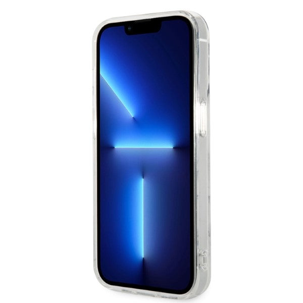Guess GUBPP14LHMEACSH Case+ Charger Set iPhone 14 Pro 6.1" hvid/hvid hårdkasse Marble MagSafe