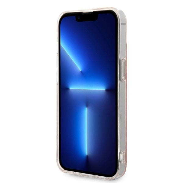 Set Guess GUBPP14MH4EACSP Case+ Charger iPhone 14 Plus 6,7" pink/pink hard case 4G Print MagSafe