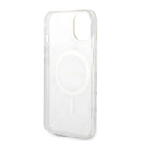 Set Guess GUBPP14MHMEACSH Case+ Charger iPhone 14 Plus 6,7" hvid/hvid hårdkasse Marble MagSafe