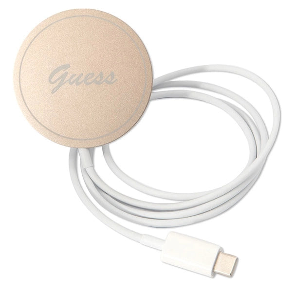 Set Guess GUBPP14MHMEACSK Case+ Charger iPhone 14 Plus 6,7" sort/sort hårdkasse Marble MagSafe