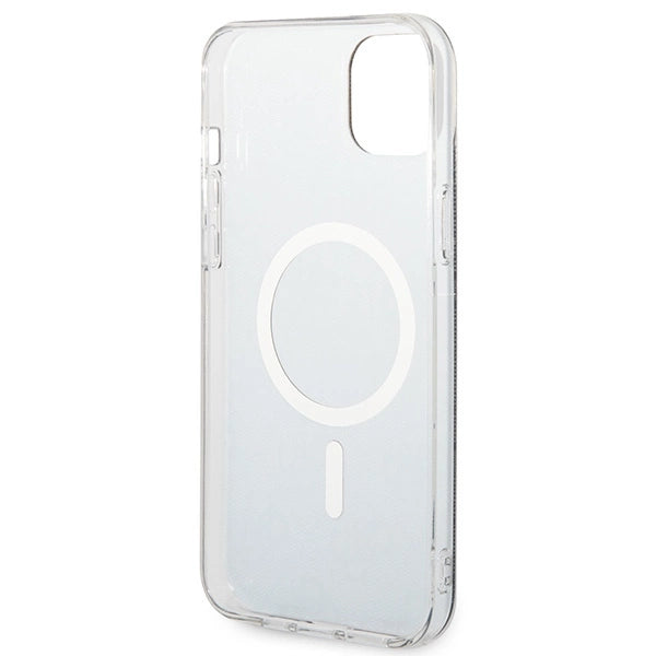 Set Guess GUBPP14SH4EACSK Case+ Charger iPhone 14 6.1" sort/sort hard case 4G Print MagSafe