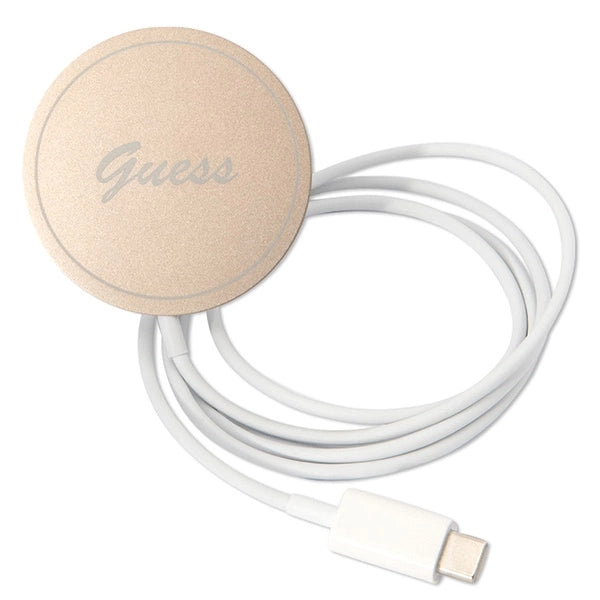 Set Guess GUBPP14SH4EACSK Case+ Charger iPhone 14 6.1" sort/sort hard case 4G Print MagSafe