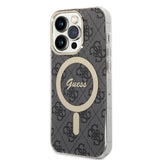 Set Guess GUBPP14XH4EACSK Case+ Charger iPhone 14 Pro Max 6,7" sort/sort hard case 4G Print MagSafe