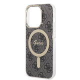Set Guess GUBPP14XH4EACSK Case+ Charger iPhone 14 Pro Max 6,7" sort/sort hard case 4G Print MagSafe