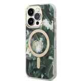 Set Guess GUBPP14XHJEACSA Case+ Charger iPhone 14 Pro Max 6,7" grøn/grøn hårdkasse Jungle MagSafe