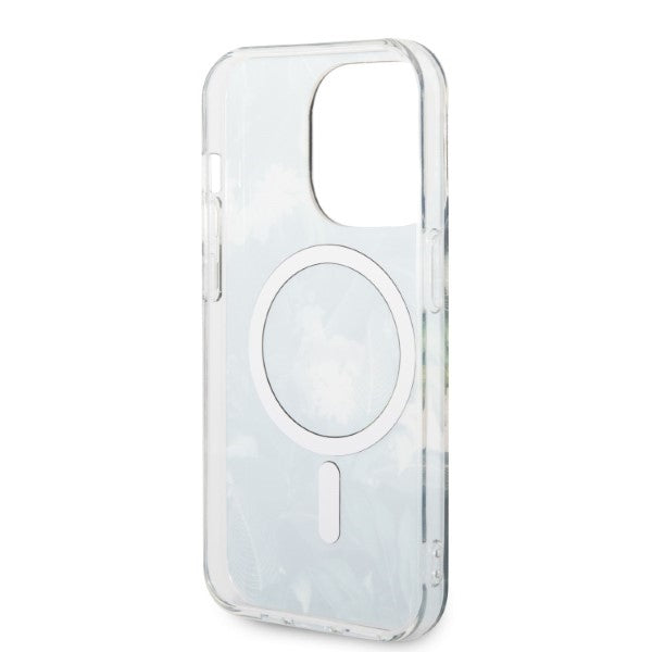 Set Guess GUBPP14XHJEACSA Case+ Charger iPhone 14 Pro Max 6,7" grøn/grøn hårdkasse Jungle MagSafe