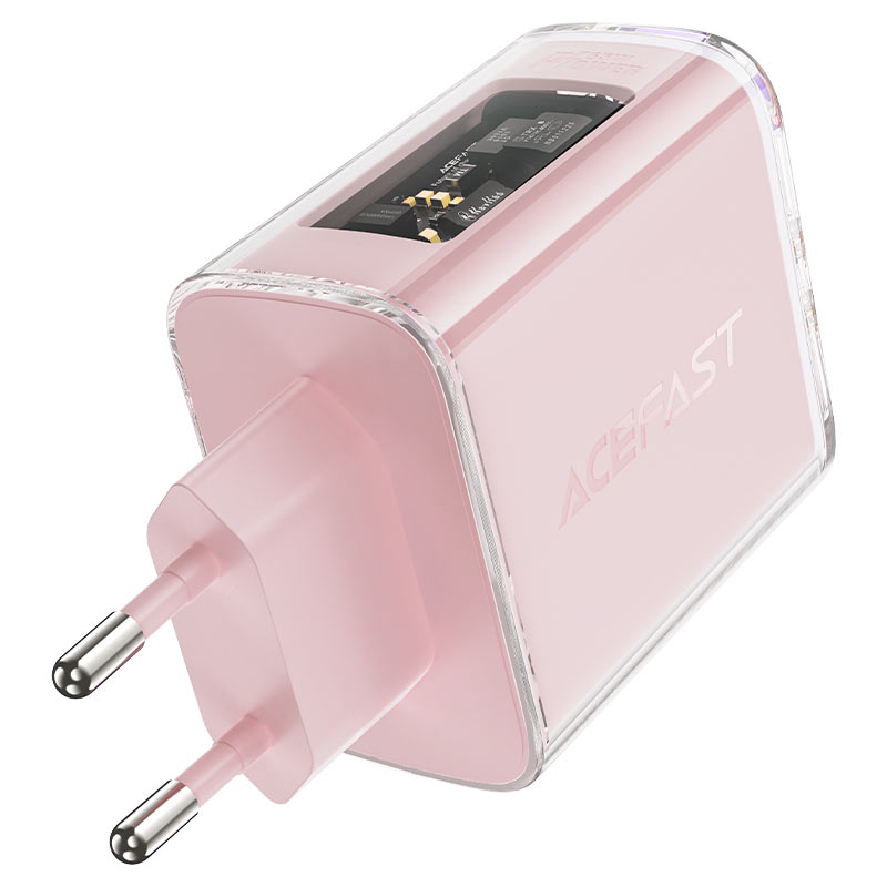 Acefast GaN charger 65W 3 ports (1xUSB, 2xUSB C) green (A45)
