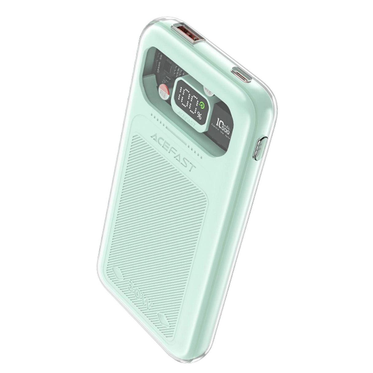Acefast powerbank 10000mAh Sparkling Series hurtig opladning 30W grøn (M1)