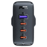 Hurtig opladning GaN UK 100W Power Delivery 3x USB C 1x USB - sort