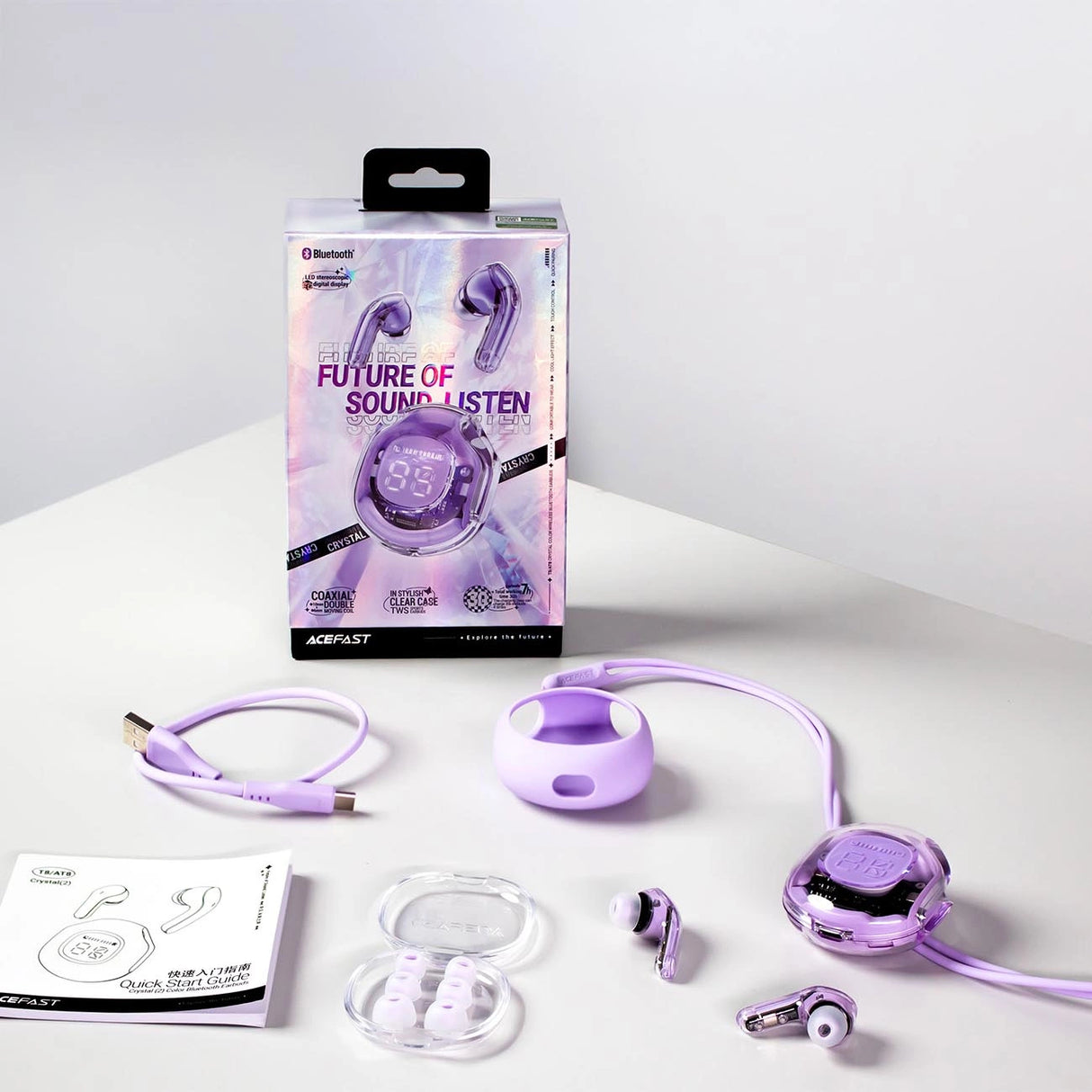 Acefast T8 TWS Bluetooth trådløse hovedtelefoner - Mint