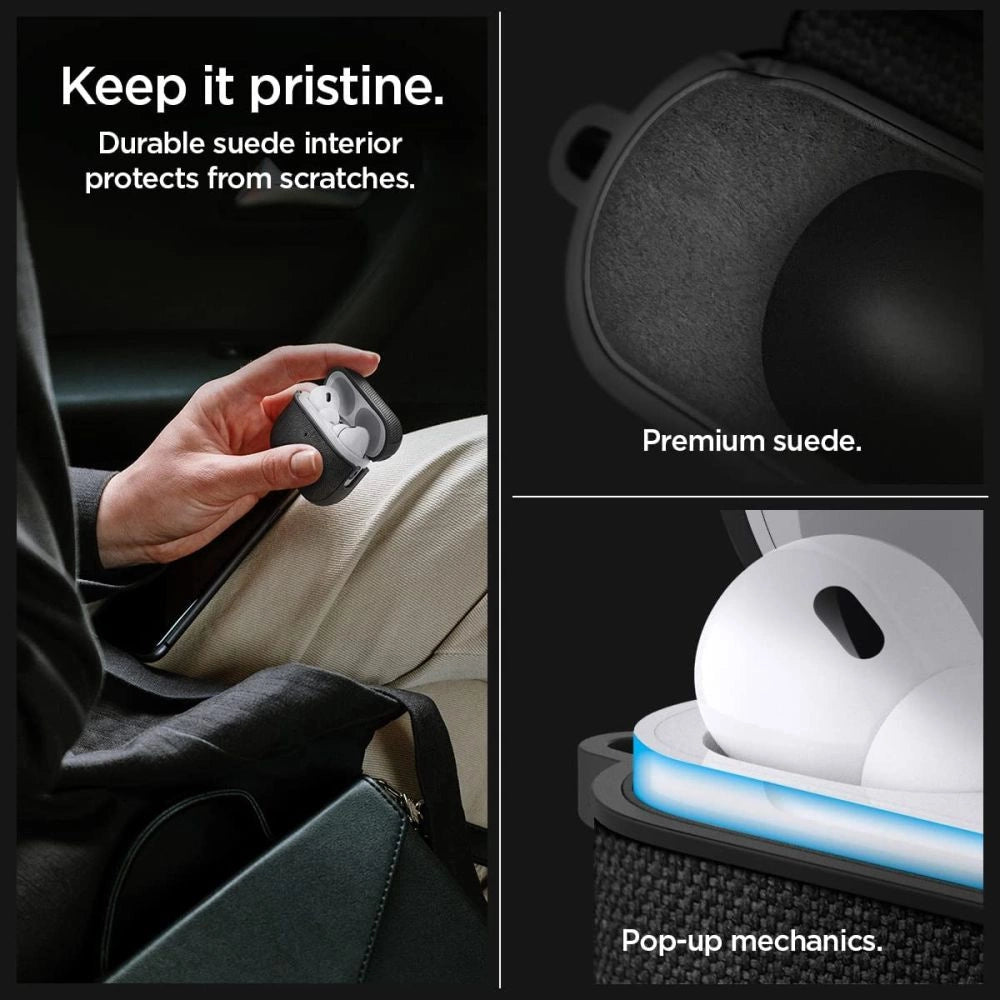 Spigen Urban Fit Case til Apple AirPods Pro 1 / 2 - sort