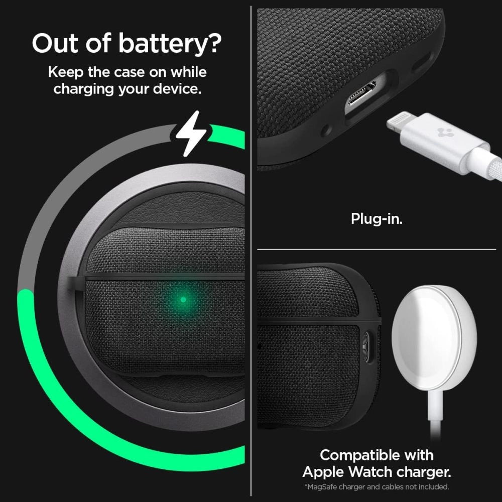 Spigen Urban Fit Case til Apple AirPods Pro 1 / 2 - sort