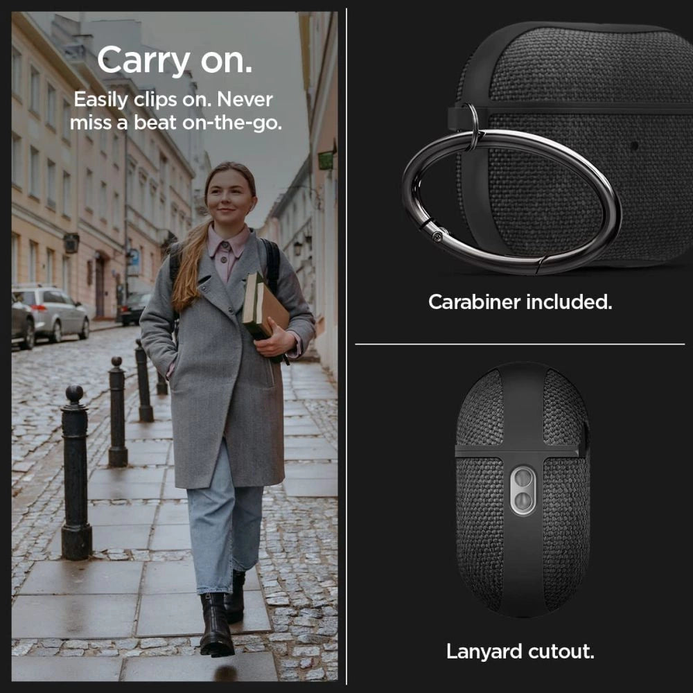 Spigen Urban Fit Case til Apple AirPods Pro 1 / 2 - sort