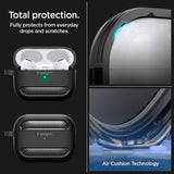 Spigen Rugged Armor Case til Apple AirPods Pro 1 / 2 - Matte Black