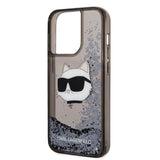 Karl Lagerfeld KLHCP14LLNCHCK iPhone 14 Pro 6.1" sort/sort hardcase Glitter Choupette Head